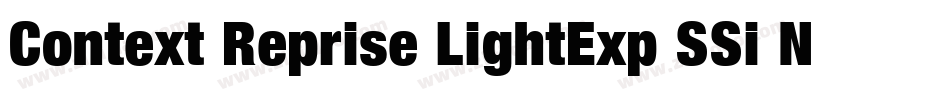 Context Reprise LightExp SSi Normal字体转换